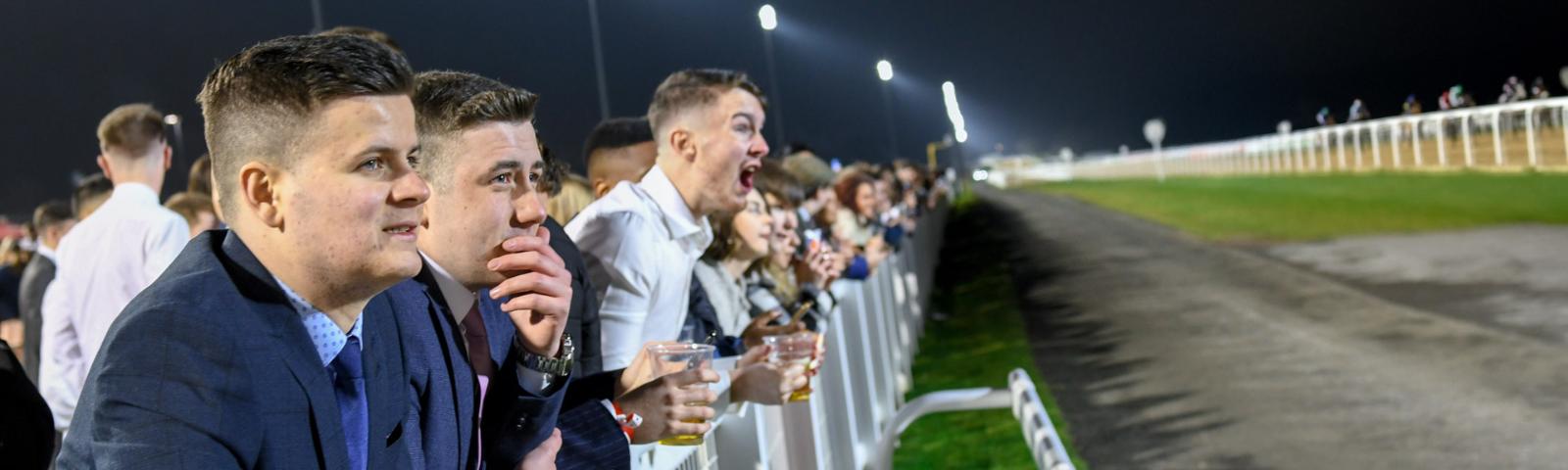 Students on the rail