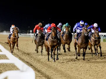 March 19th- Thursday floodlit flat racing, all weather track