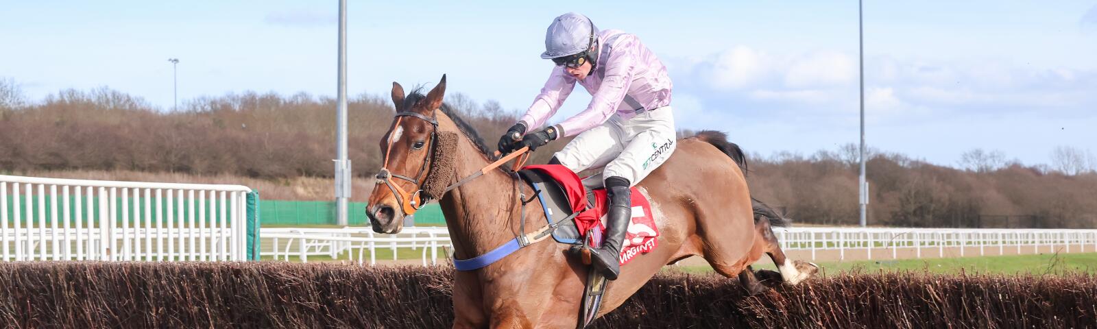 Knockanore wins the Eider Chase at Newcastle Racecourse