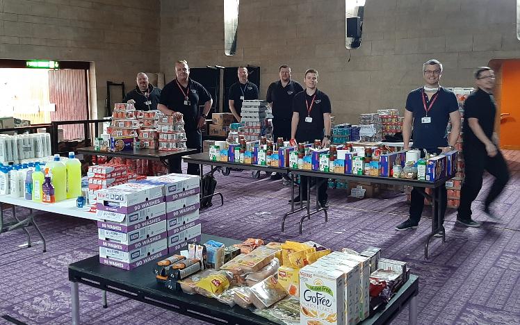 Food and supplies donated by Newcastle Racecourse and the Reuben Foundation