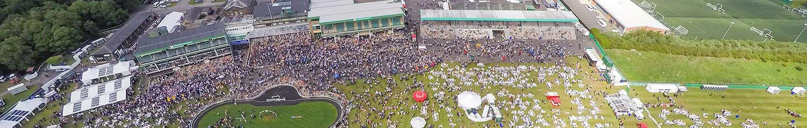 Aerial view of Newcastle Racecourse