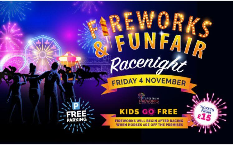 fireworks and funfair racenight