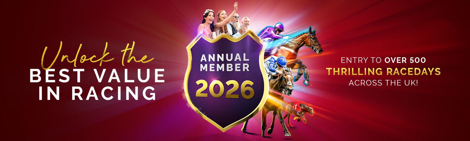 Annual Memberships 2026 at  Newcastle Racecourse